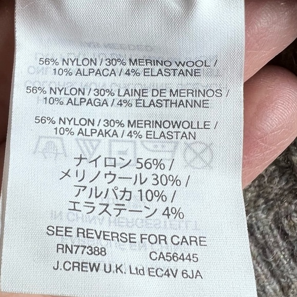 J.CREW Merino Wool | Alpaca blend v-neck sweater with pockets - Picture 8 of 8